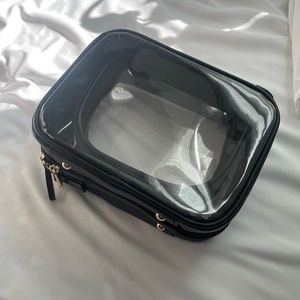 Calpak mini Clear cosmetics case (black) used but good condition
